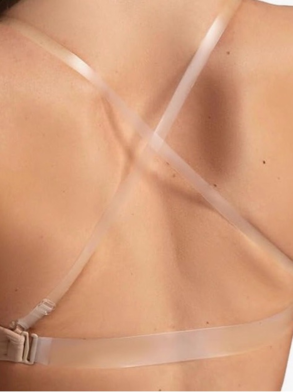 Capezio Women's Seamless Clear Back Bra with Transition Straps 2X NWT Style 3683